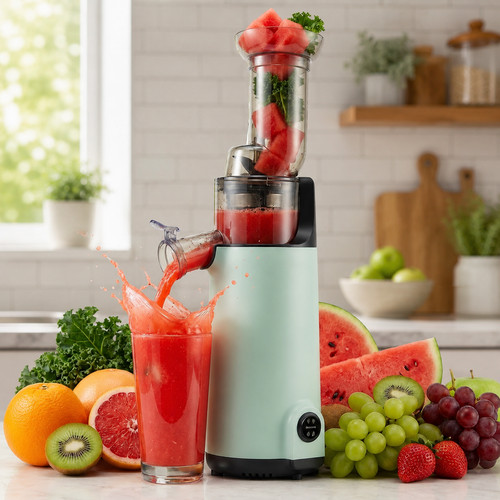 Cold press juicer machine - press, slow