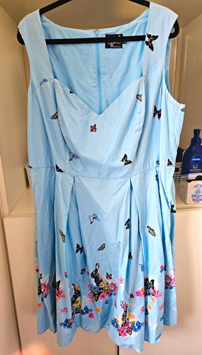 Hell bunny blue - hell, floral