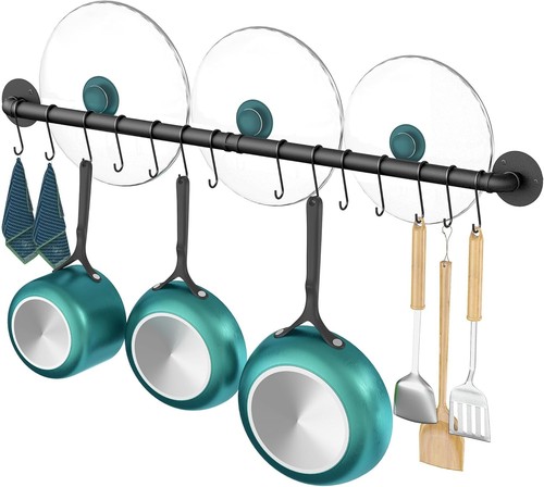 Wall mount pot pan bar - wall,