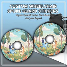 Wheelchair Spoke Guard Sticker