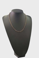 9ct gold belcher chain - 20"