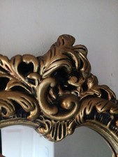 Ornate Frameed Plaster Mirror