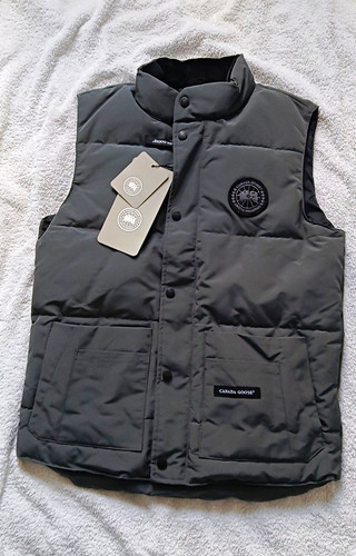 Mens grey puffer gilet - grey, s