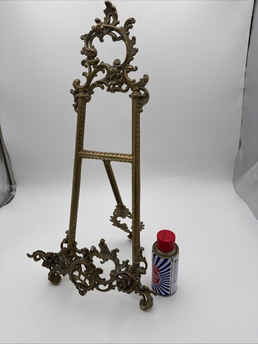 Brass easel picture - easel, stand