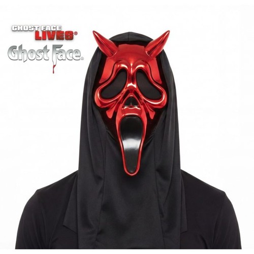 Red chrome devil - chrome, mask
