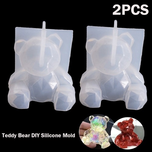 2pc teddy bear silicone - 3d,