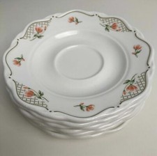 Set of 6 Vintage Bone China 6"