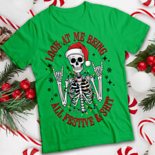 Funny Ugly Mens and Womens Skeleton Christmas T-Shirt Tee #MC