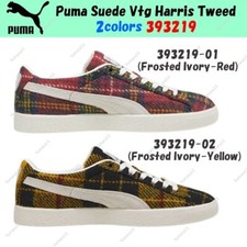 Puma Suede Vtg Harris Tweed Red Yellow 2colors 393219-01,02 Men's Size