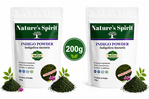 Natural indigo hair dye - dye, powder