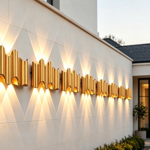 Luxury matte gold - gold, led