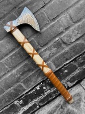 Handcrafted Damascus Steel Axe