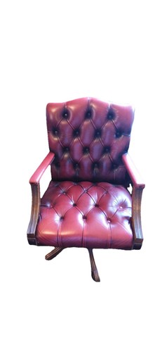Chesterfield oxblood leather - chesterfield,