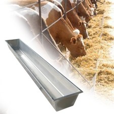 Farm Animal Feeding Trough (39.37'' Long) Goat Feeder for Calf Deer Cattles