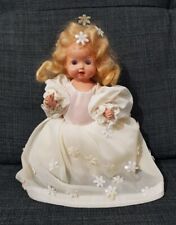 RODDY VINTAGE SMALL PLASTIC JOINTED ARM DOLL - MADE IN ENGLAND - BLONDE - DRESS
