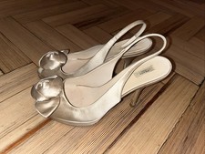 Prada Satin Peep Toe Shoes EUR 38/UK 5