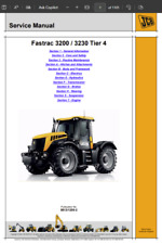 3230 Teir 4 JCB FASTRAC TRACTOR Service Repair WorkShop Manual PDF USB