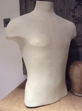 Vintage French Mannequin/Man Bust~Shop Counter Display Dress Dummy~Interior Deco