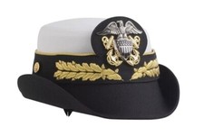 BRAND NEW ROYAL NAVY OFFICER HAT CAP CAPTAIN ( WHITE ) Size 59