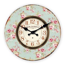 Retro Elegant Floral Wooden