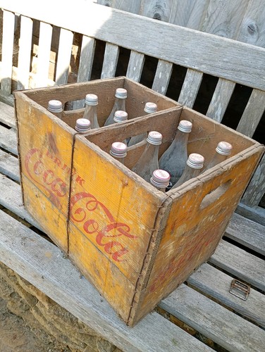 Coca cola crate vintage - cola, sign
