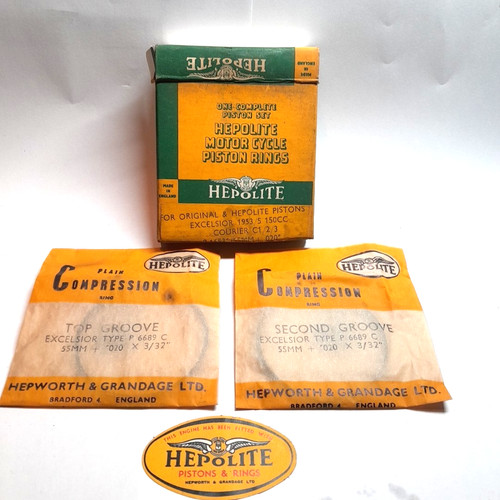 Hepolite piston rings 55mm - piston,