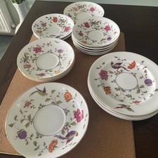 16 Random Saucers Fine Bone