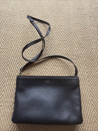 Black crossbody trio bag - crossbody,