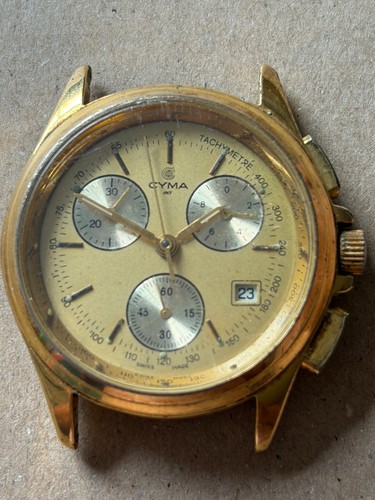 Vintage cyma 4892 quartz - quartz, gold