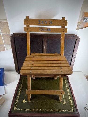 Vintage folding wooden - folding,