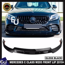 FOR MERCEDES C CLASS W205 C205 AMG FRONT SPLITTER LIP SPOILER BODYKIT LCI 2019+