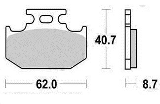 Brake pad yamaha 600 - tt,