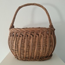 Vintage Wicker Oval Shopping