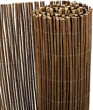 Willow Natural Garden Fence Screening Roll 4M Wide Privacy Border Sun Protection