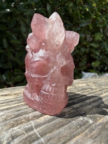 Strawberry quartz crystal - strawberry,