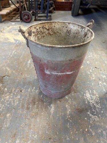 Vintage galvanised fire - vintage, bucket