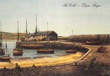 KEVIN PLATT PAINTINGS LYME REGIS TOPOGRAPHICAL POSTCARD UNUSED V GD MINT