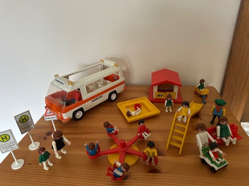 Vintage playmobil school bus - vintage,