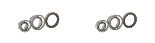 Front left and - left, wheel