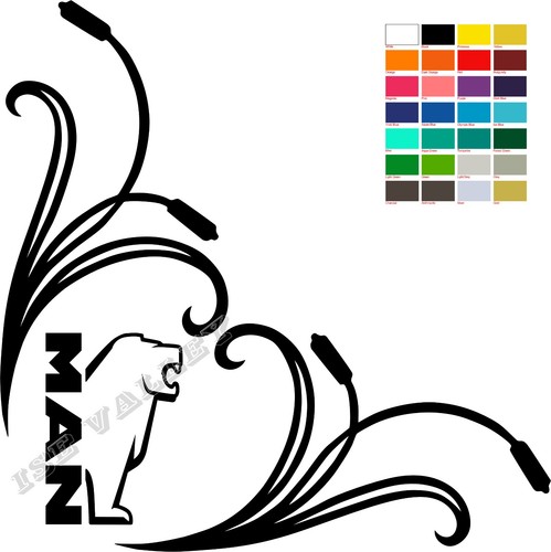 Man window vinyl sticker - man,