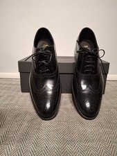 NEW UNWORN Loake 'Jones' Black Leather Brogue UK 7.5 Excellent condition.