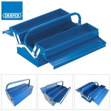 DRAPER 2 TRAY CANTILEVER METAL TOOL BOX 410MM STORAGE TOOL CHEST GARAGE WORKSHOP