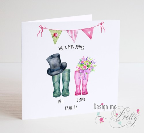 Personalised wellies wedding - wellies,