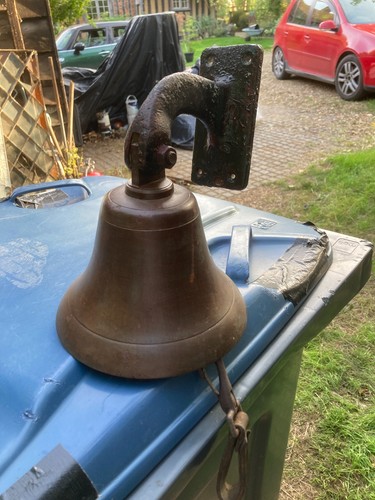 Antique cast brass bronze - cast, 7"