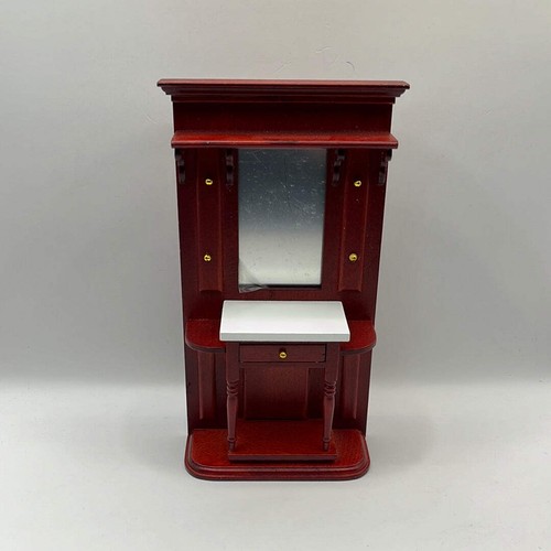 Dolls house mahogany hall - house,