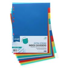 A4 Extra Strong Subject Divider File Filing Dividers Index Tab Ring Binder Offic