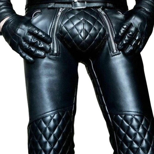 Mens black genuine punk kink - genuine,