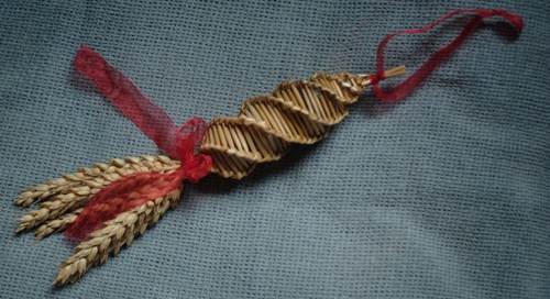 Handmade corn dolly decoration - handmade,