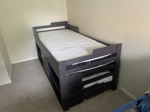 Mid sleeper bed with mattress - mid,