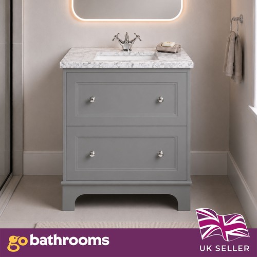 Light grey vanity unit classic - grey,